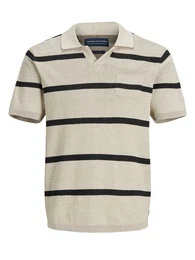 JACK & JONES Poloshirt beige / schwarz