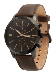 Chronograph-Uhr ''''TOWNSMAN'''' braun / schwarz