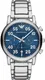 Emporio Armani Chronograph-Uhr blue denim / silber
