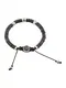 DIESEL Armband schwarz / silber