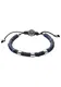 DIESEL Armband blau / schwarz / silber