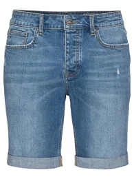Review Hose BP SHORTS MID BLUE blue denim