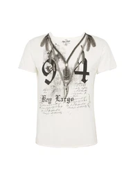 Key Largo T-Shirt MT NATIVE v-neck schwarz / offwhite