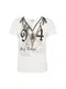 Key Largo T-Shirt MT NATIVE v-neck schwarz / offwhite