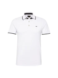 Jack & Jones Poloshirt JJEPAULOS POLO SS NOOS schwarz/weiß