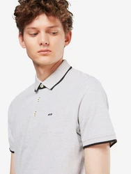 Jack & Jones Poloshirt JJEPAULOS POLO SS NOOS Slight Grey Melange