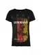 Key Largo T-Shirt ''''German supporter'''' schwarz / rot / gelb