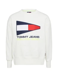 Tommy Jeans Sweater mischfarben / weiß