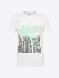 JACK & JONES T-Shirt JORPEN TEE SS CREW NECK blau / weiß