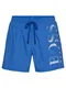 BOSS Badeshorts Octopus blau / weiß