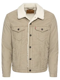 LEVI''''S Jeansjacke ''''TYPE 3 SHERPA TRUCKER'''' dunkelbeige