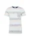 JACK & JONES T-Shirt JORSTANLY STRIPE TEE SS CREW NECK pastellblau / pastellorange