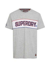 Superdry T-Shirt RETRO STRIPE BOX blau / grau / weiß