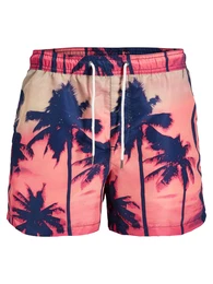 JACK & JONES Badeshorts blau / pink
