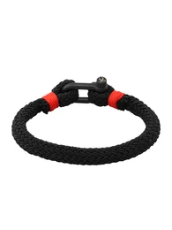 Armband mit Farbakzent rot / schwarz