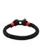ROYAL-EGO Armband mit Farbakzent rot / schwarz