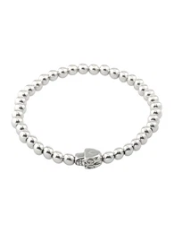 ROYAL-EGO Armband mit Totenkopf silber