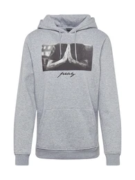 Sweatshirt ''''Pray'''' graumeliert