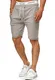INDICODE JEANS Shorts ''''Aldrich'''' graumeliert