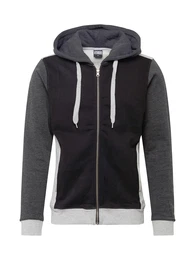 Sweatjacke grau / dunkelgrau / schwarz