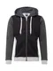 Urban Classics Sweatjacke grau / dunkelgrau / schwarz