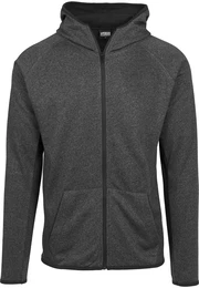 Sweatjacke schwarz / graumeliert