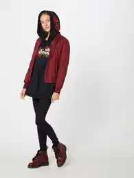 Urban Classics Přechodná bunda burgundská červeň