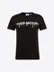 CHEAP MONDAY T-Shirt Standard tee Hacker logo schwarz / weiß