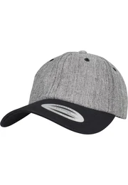 Flexfit Low Profile Cap schwarzmeliert / weiß