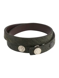 DIESEL Lederarmband oliv