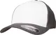 Flexfit Cap basaltgrau / weiß