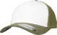 Flexfit Cap oliv / weiß