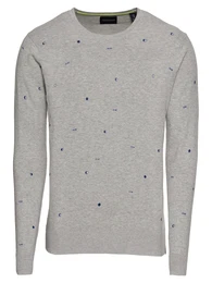 SCOTCH & SODA Pullover 144255-20 dunkelblau / grau