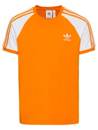ADIDAS ORIGINALS T-Shirt 3-Stripes orange / weiß