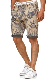 Shorts ''''Albert'''' beige / dunkelgrau