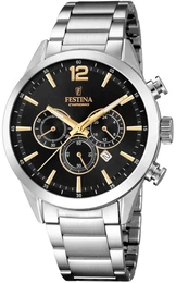 Chronograph ''''Timeless Chronograph, F20343/4'''' gold / schwarz / silber