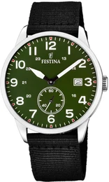 FESTINA Quarzuhr F20347/2 grün / schwarz / silber