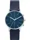 SKAGEN Uhr navy / silber