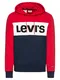 LEVIS Sweatshirt COLORBLOCK HOODIE blau / rot / weiß