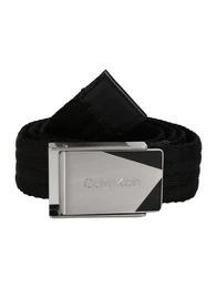 Calvin Klein Gürtel PLAQUE 3.5cm schwarz