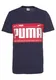 PUMA T-Shirt rot / weiß / marine
