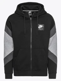 Nike Sportswear Sweatjacke M NSW NIKE AIR HOODIE FZ FLC grau / schwarz