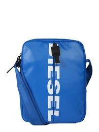 DIESEL Umhängetasche BOLDMESSAGE F-BOLD SMALL blau / weiß