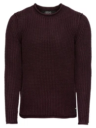 REPLAY Pullover Masche burgunder