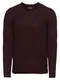 REPLAY Pullover Masche burgunder