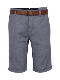 TOM TAILOR DENIM Shorts Slim Chino Shorts yd w. belt Shorts length1 dunkelblau