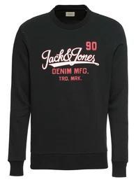 JACK & JONES Sweatshirt JJELOGO SWEAT CREW NECK TWO schwarz