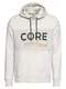 JACK & JONES Hoodie anthrazit / orange / weißmeliert