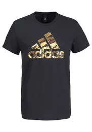 ADIDAS PERFORMANCE T-Shirt »BADGE OF SPORT FOIL CAMO« schwarz