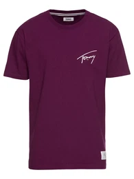 Tommy Jeans T-Shirt Tommy Signature Tee beere / naturweiß